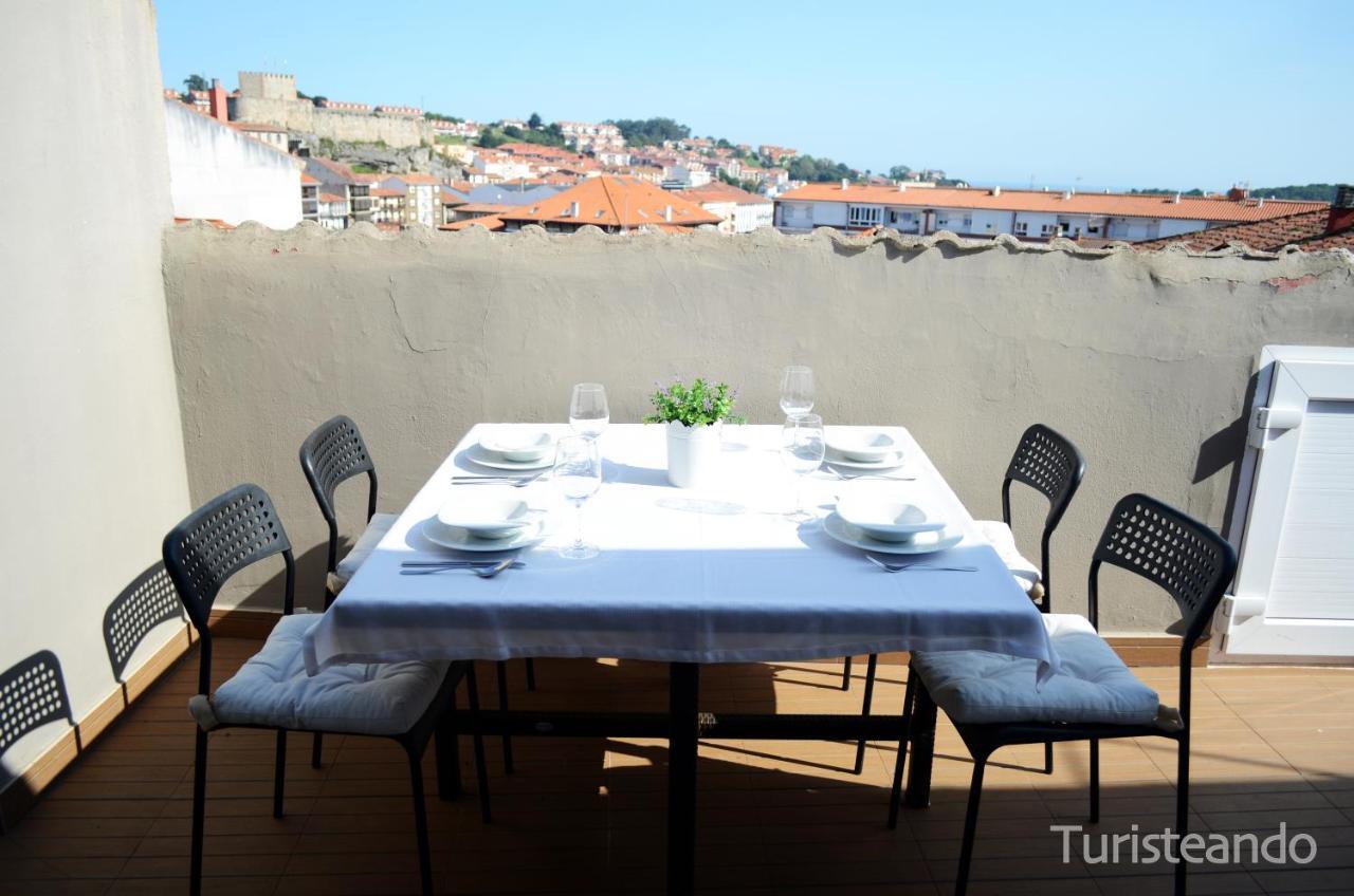 Duplex Pleamar - Gran Terraza En El Centro Appartement San Vicente De La Barquera Buitenkant foto